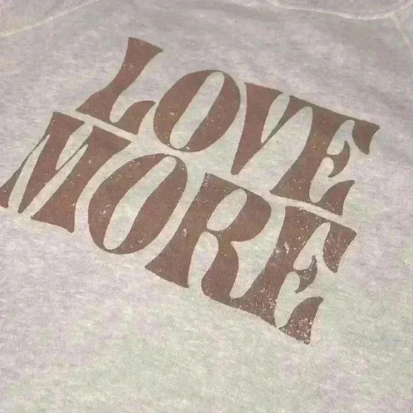 SPIRITUAL GANGSTER NWOT Love More Bridget Raglan Sweatshirt Oatmeal Size Small - Picture 10 of 11